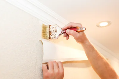 Pose de papier peint à Urs — revêtements muraux et toiles de verre